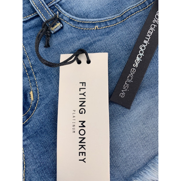 Flying Monkey Platinum Cut-Off Jean Shorts 26 New - Picture 12 of 12